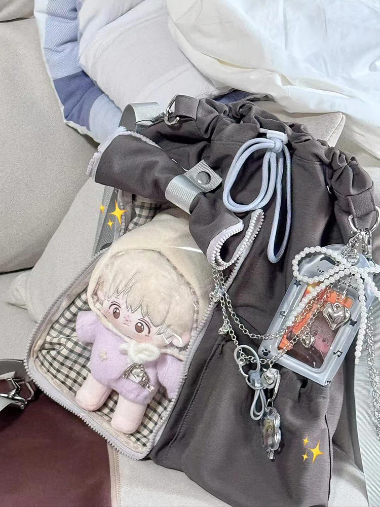 Anime-Inspired Drawstring Ita Bag for Plush Dolls - Image 2