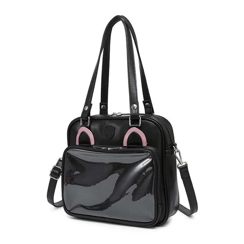 Kawaii Bear, Rabbit, Cat Square Student Ita Bag - Image 9
