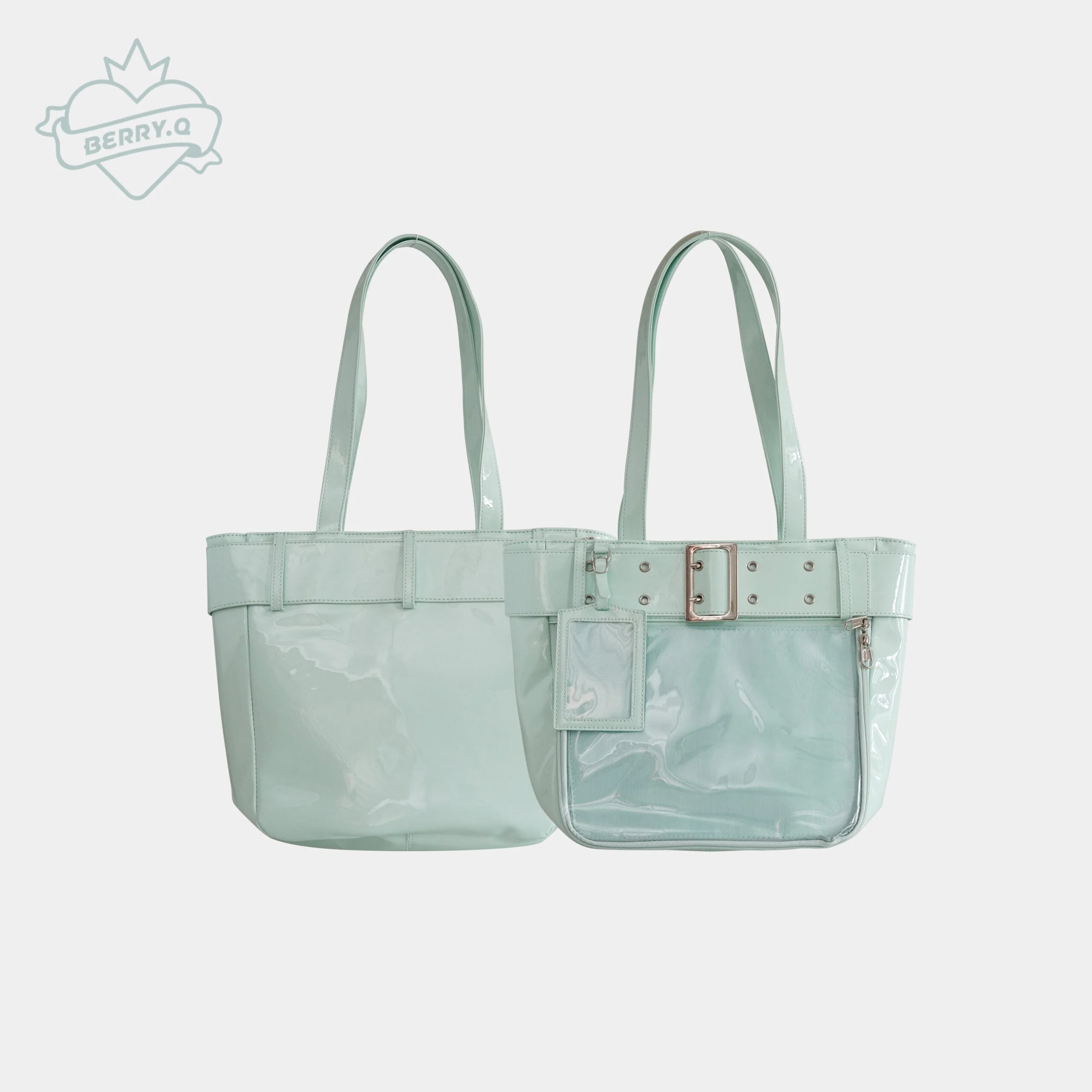 Belt Style Ita Bag - Spacious Y2K Silver Tote Ita Bag - Image 11