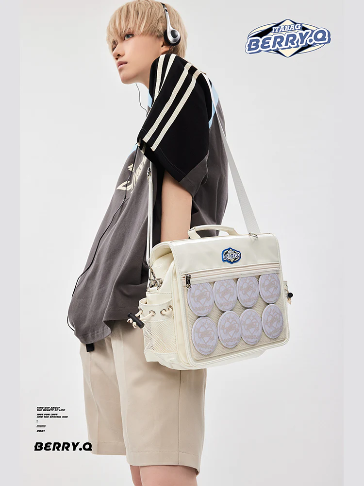 BERRYQ Casual ACGN Ita Bag Gender Neutral Style Shoulder Bag - Image 5