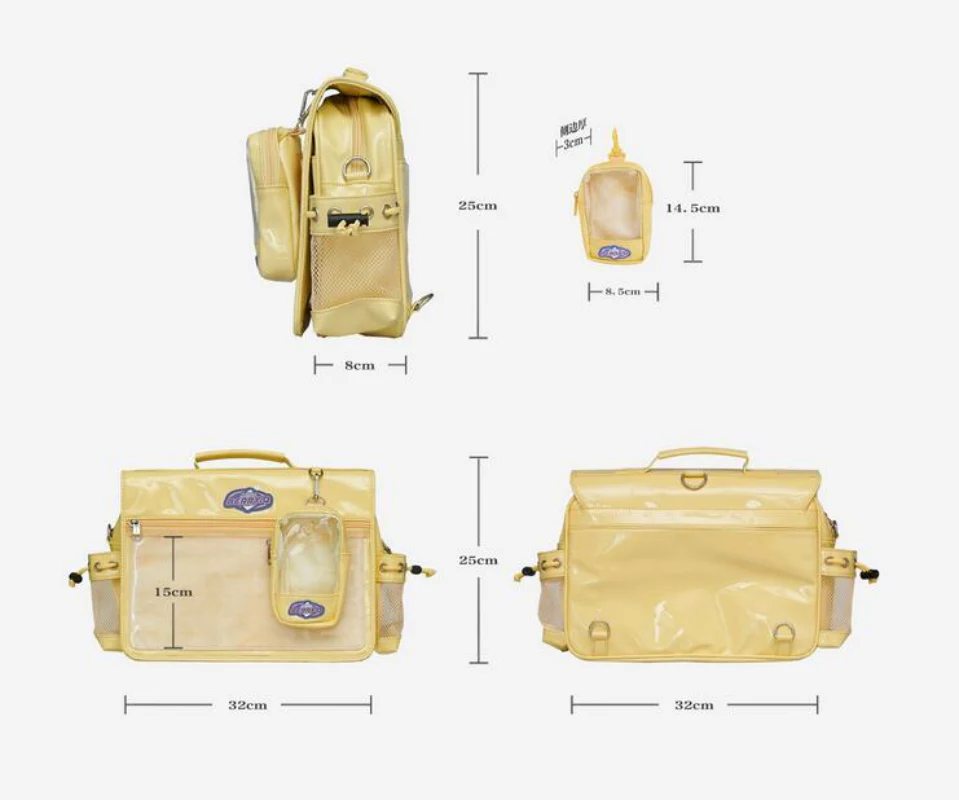 BERRYQ Casual ACGN Ita Bag Gender Neutral Style Shoulder Bag - Image 7