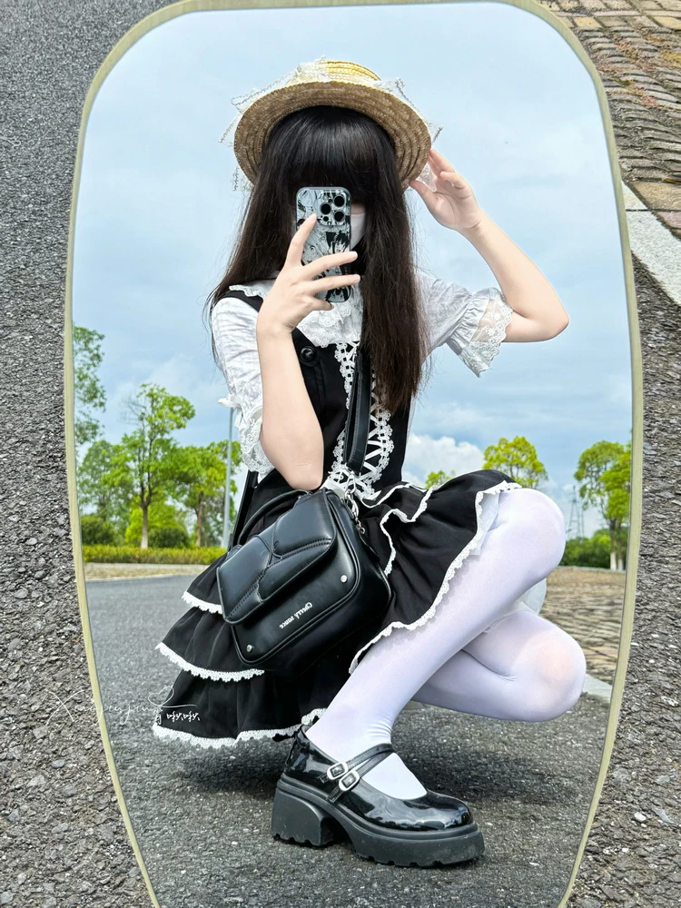 Classic Elegant Bow Lolita Small Shoulder Ita Bag - Image 14
