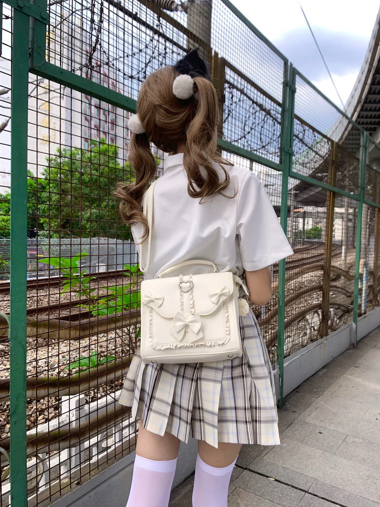 Classic Elegant Bow Lolita Small Shoulder Ita Bag - Image 18