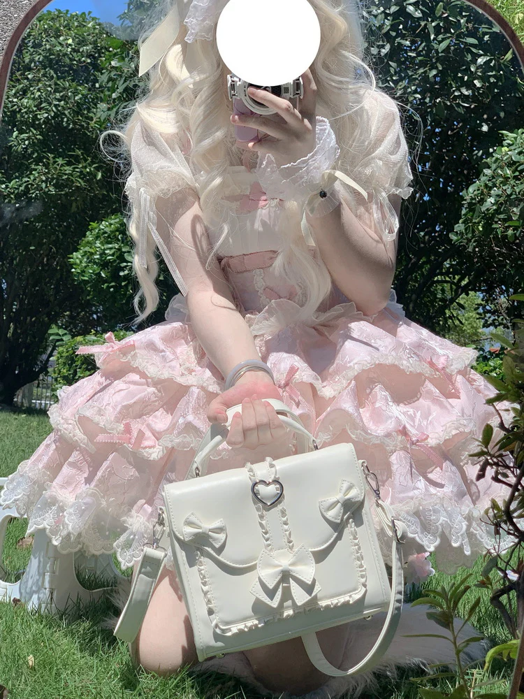 Classic Elegant Bow Lolita Small Shoulder Ita Bag - Image 29
