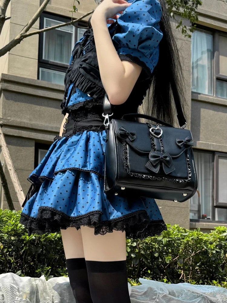 Classic Elegant Bow Lolita Small Shoulder Ita Bag - Image 31