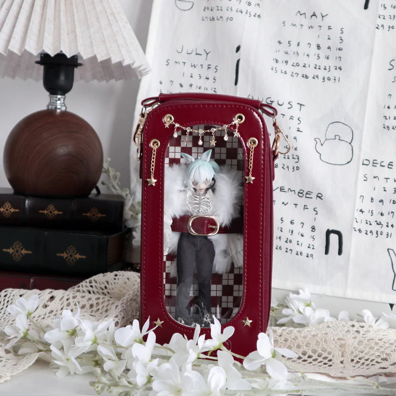 Cute 1/8 BJD Doll Ita Crossbody Bag with Display Window - Image 10