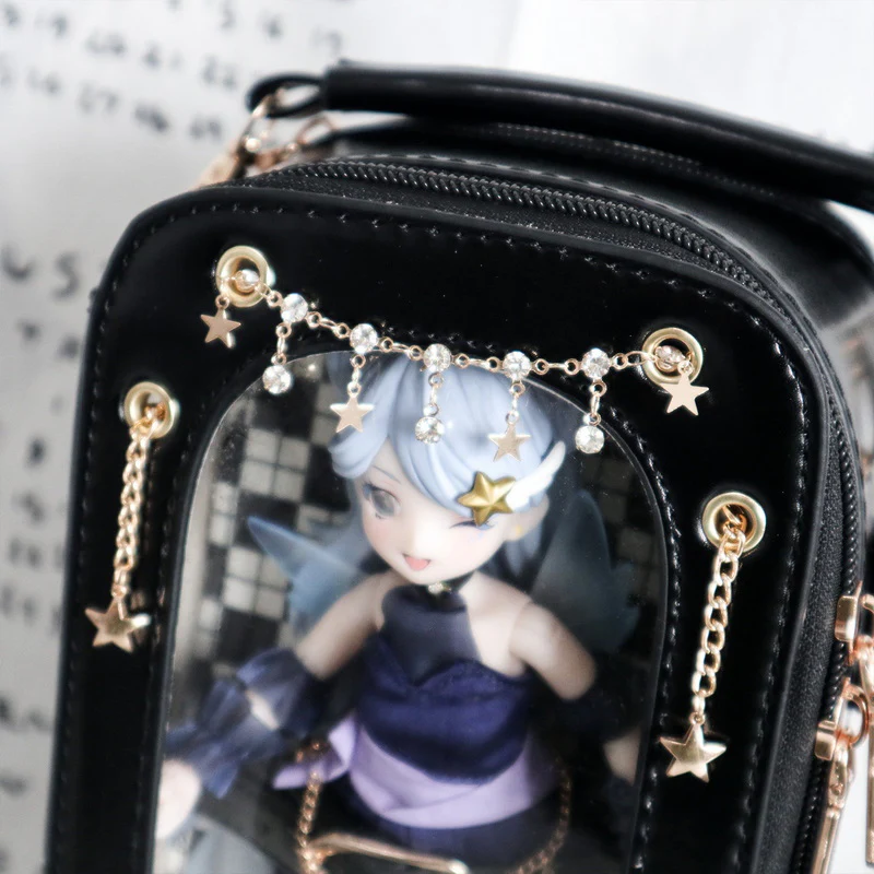 Cute 1/8 BJD Doll Ita Crossbody Bag with Display Window - Image 11