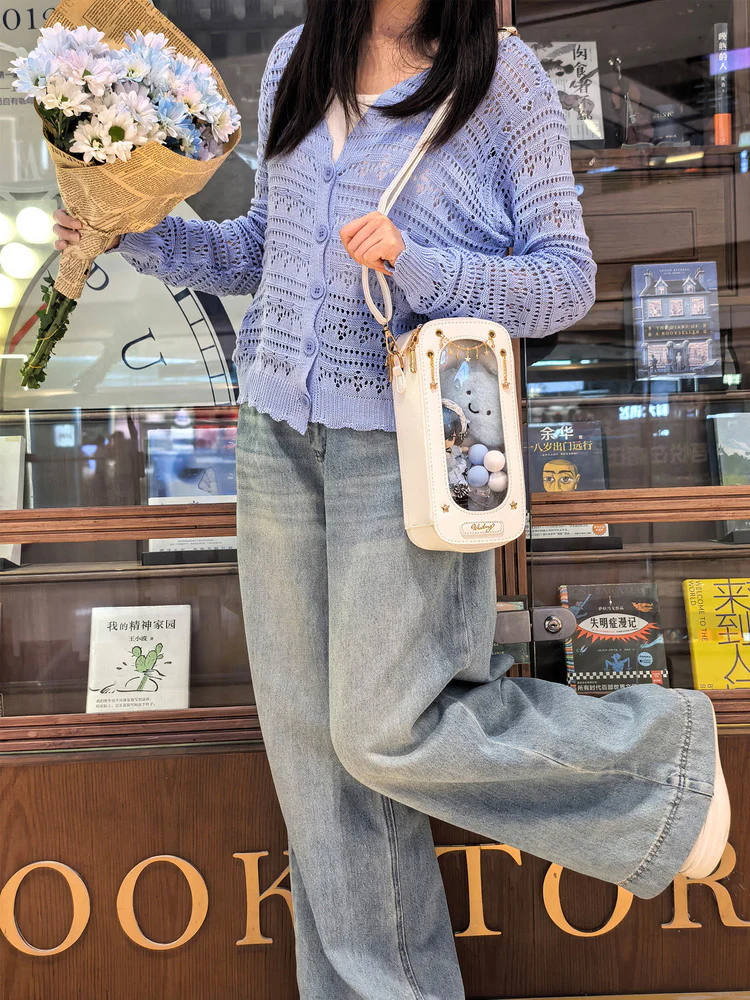 Cute 1/8 BJD Doll Ita Crossbody Bag with Display Window - Image 18