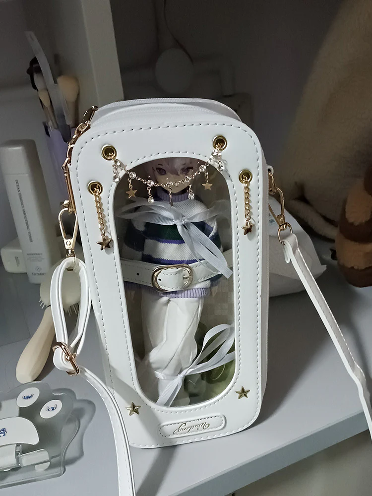 Cute 1/8 BJD Doll Ita Crossbody Bag with Display Window - Image 34