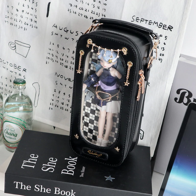 Cute 1/8 BJD Doll Ita Crossbody Bag with Display Window - Image 8