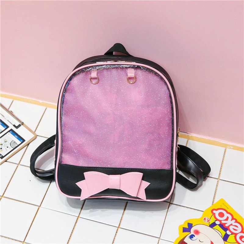 Bowknot Candy Color Pins Display Backpack Bag - Image 11
