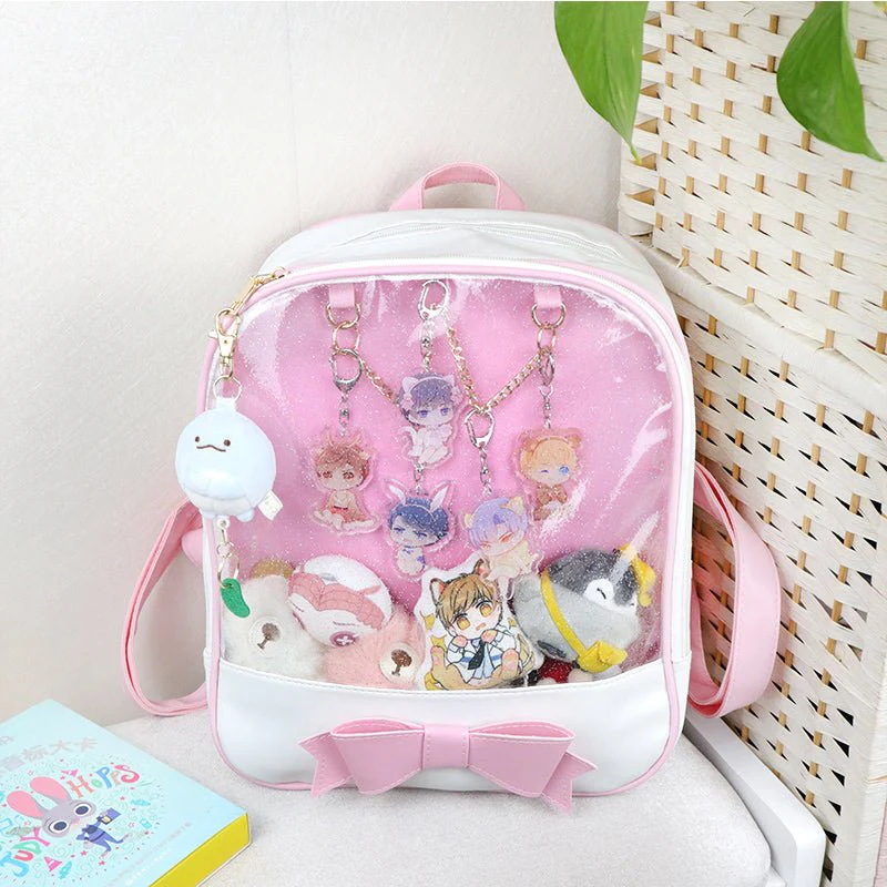 Bowknot Candy Color Pins Display Backpack Bag - Image 3