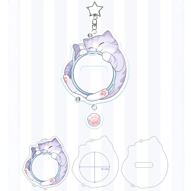 Cute Cat Acrylic Badge Decoration Charm - Image 15