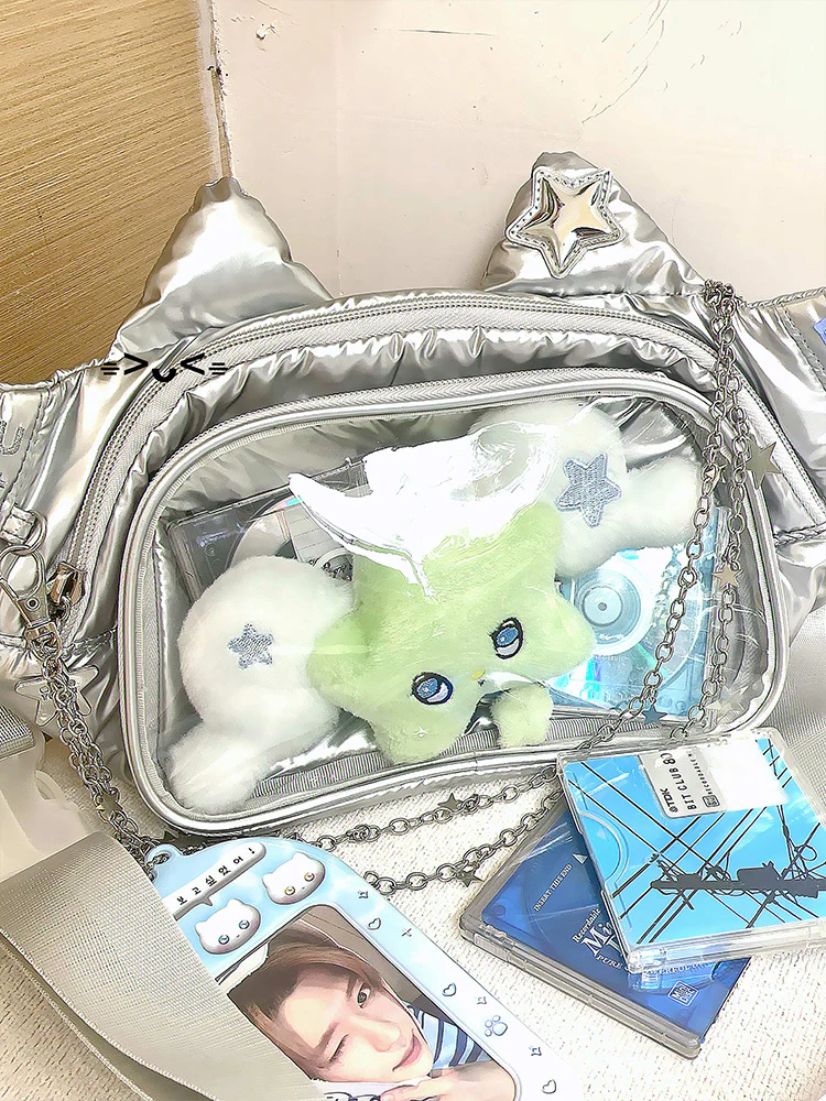 Cute Cat Ita Bag Y2K Style Student Chest Bag - Image 14