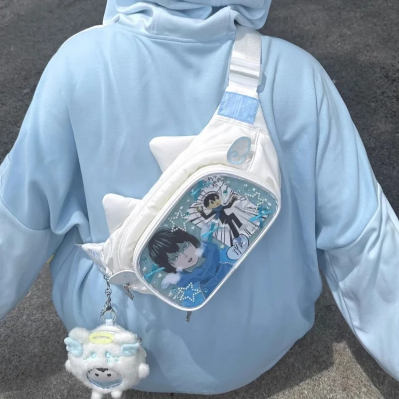 Cute Cat Ita Bag Y2K Style Student Chest Bag - Image 5