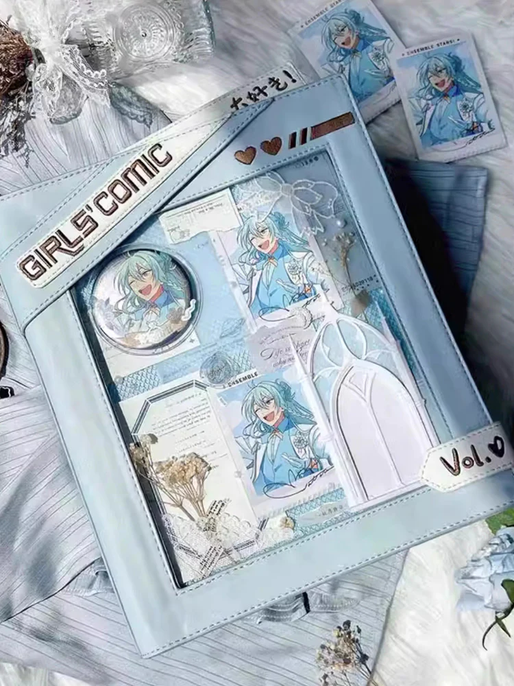 Cute Comic-Style Book Ita Bag with Crossbody and Backpack Design - Image 16