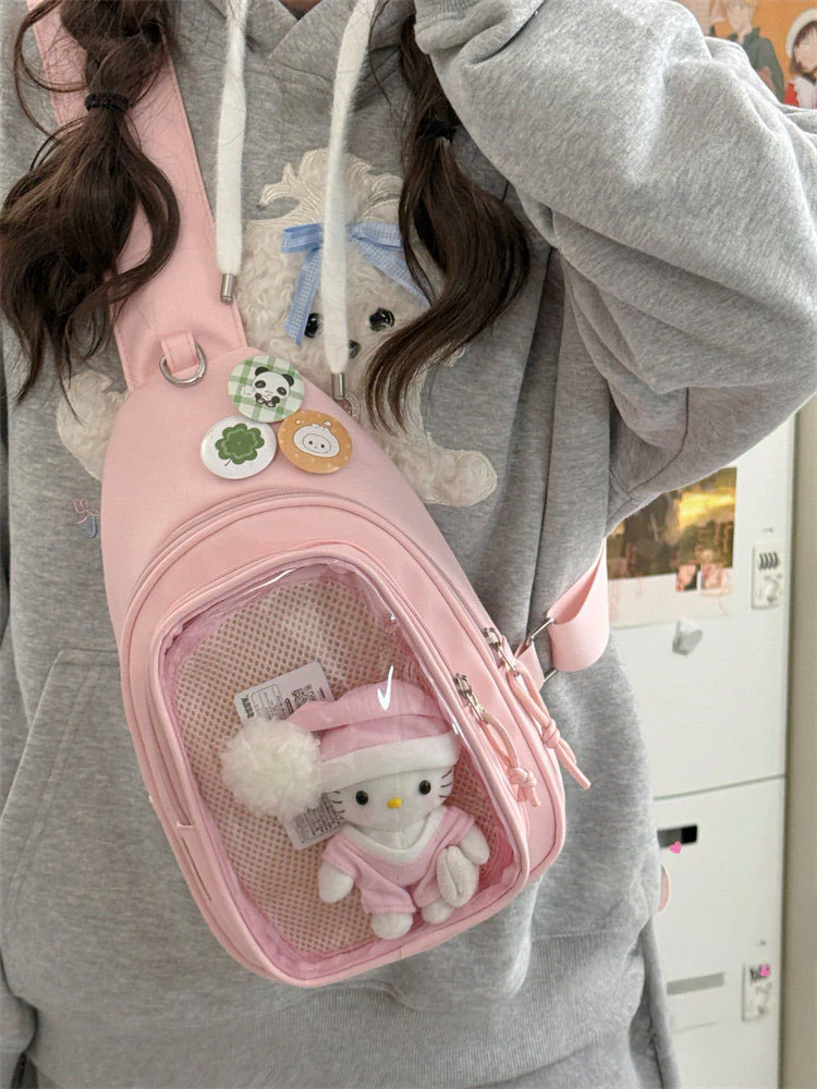 Cute Girl Style Chest Ita Bag for Plush Dolls - Image 26