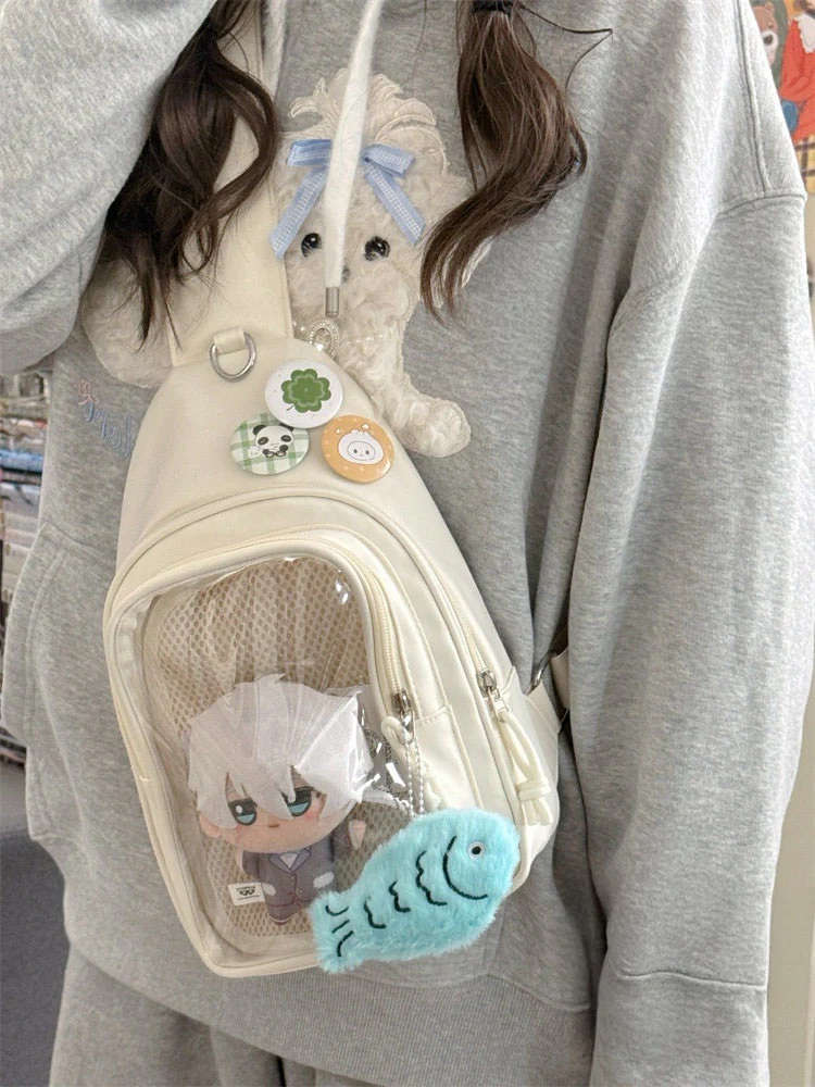 Cute Girl Style Chest Ita Bag for Plush Dolls - Image 3