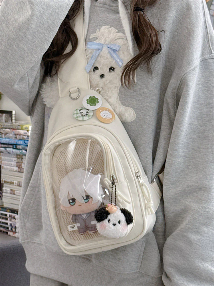Cute Girl Style Chest Ita Bag for Plush Dolls - Image 4