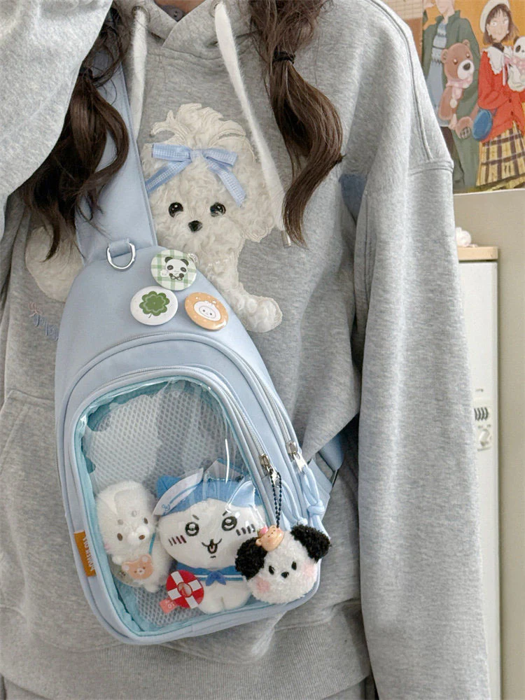 Cute Girl Style Chest Ita Bag for Plush Dolls - Image 5