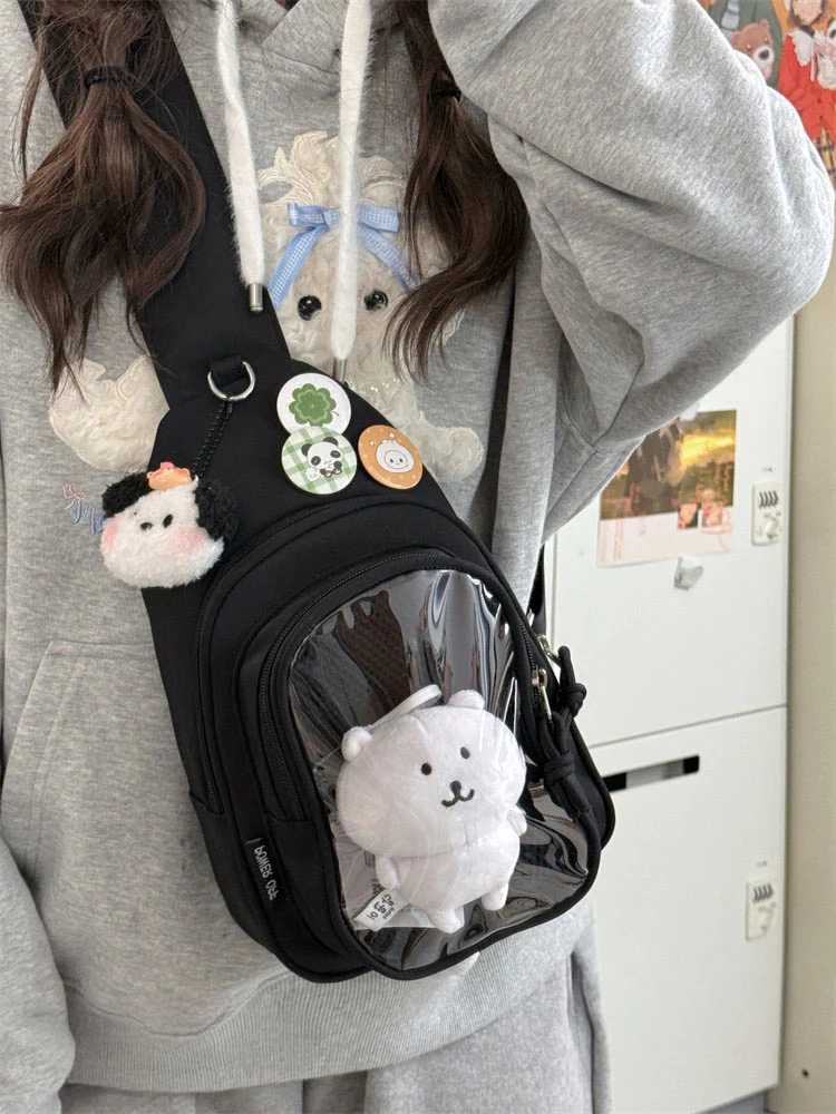 Cute Girl Style Chest Ita Bag for Plush Dolls - Image 9