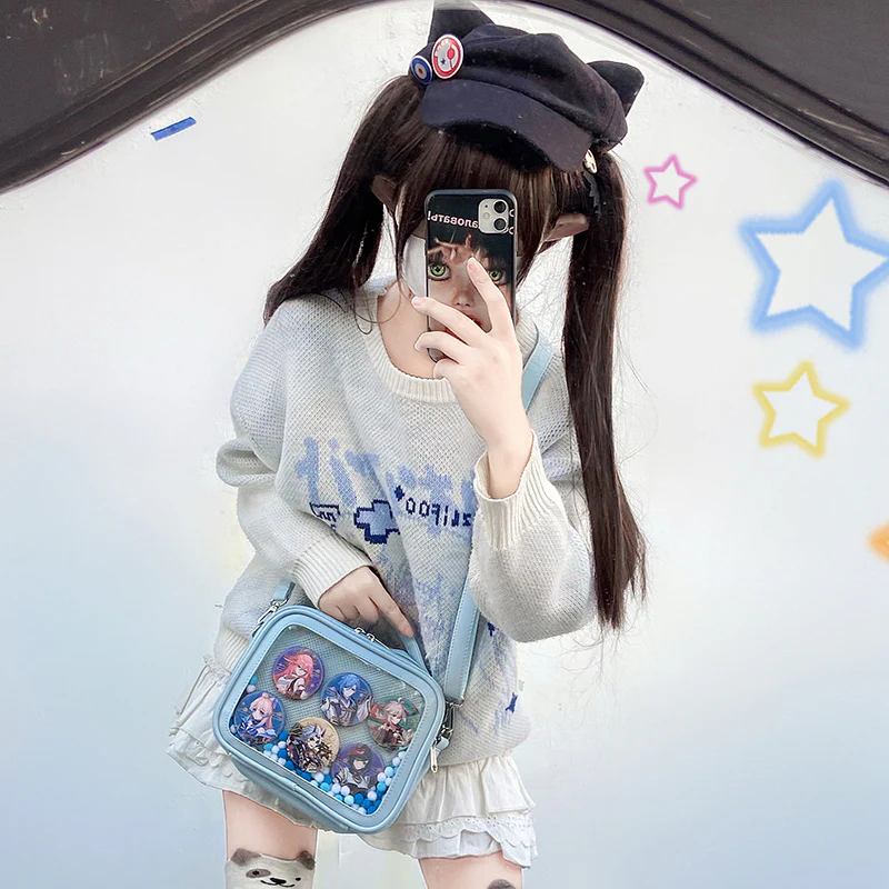 Cute Mini Small Square Pin Ita Bag - Image 17
