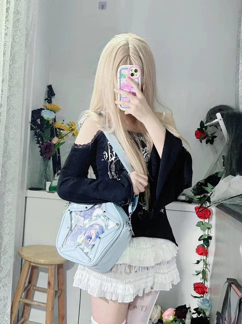 Cute Y2K Small Star Ita Bag for Pins - Image 10