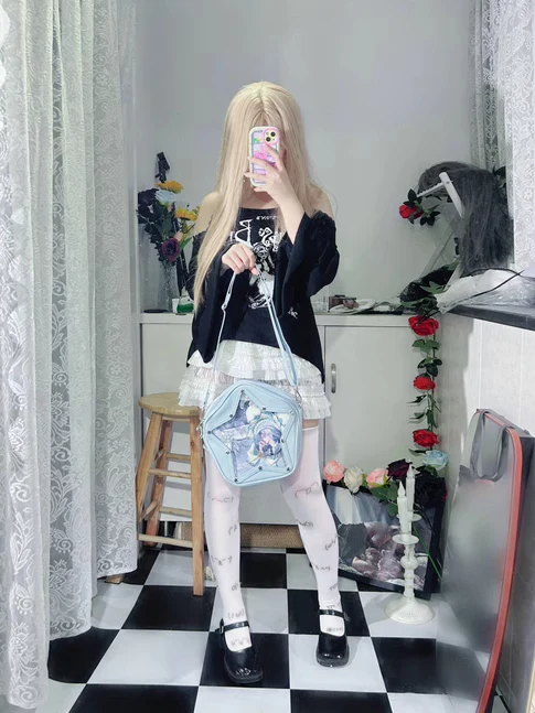 Cute Y2K Small Star Ita Bag for Pins - Image 11