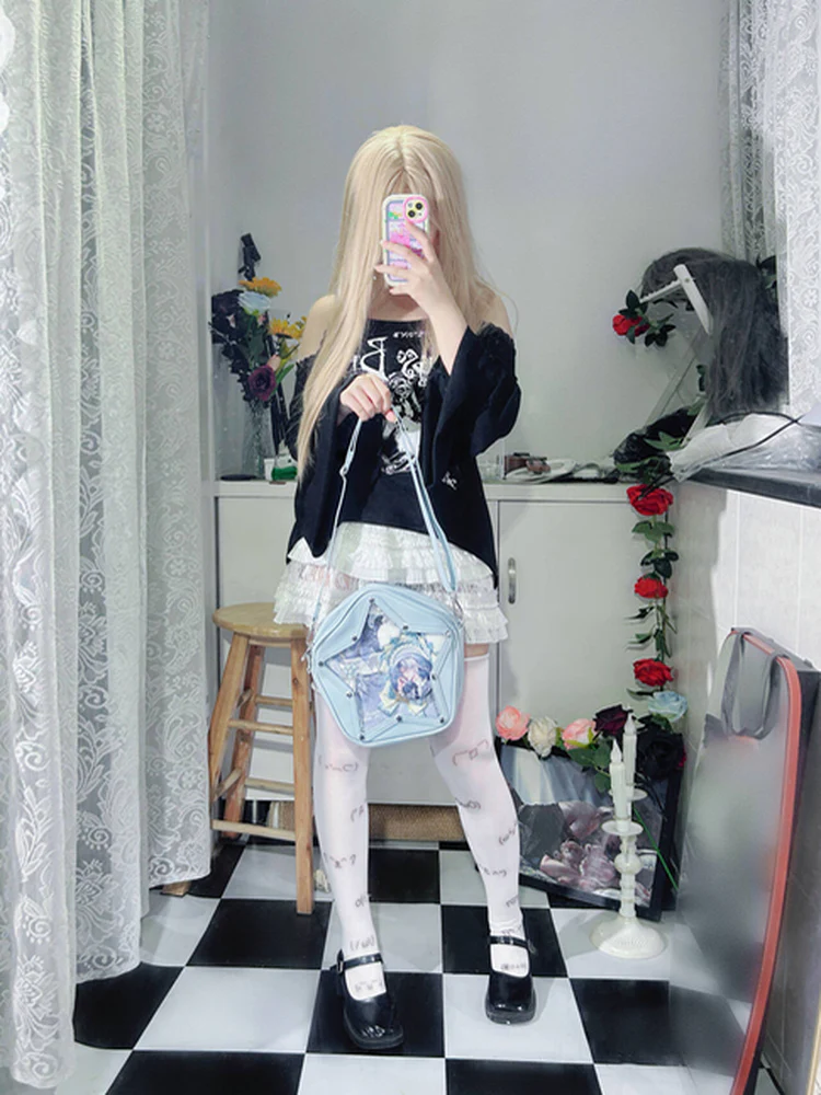 Cute Y2K Small Star Ita Bag for Pins - Image 12