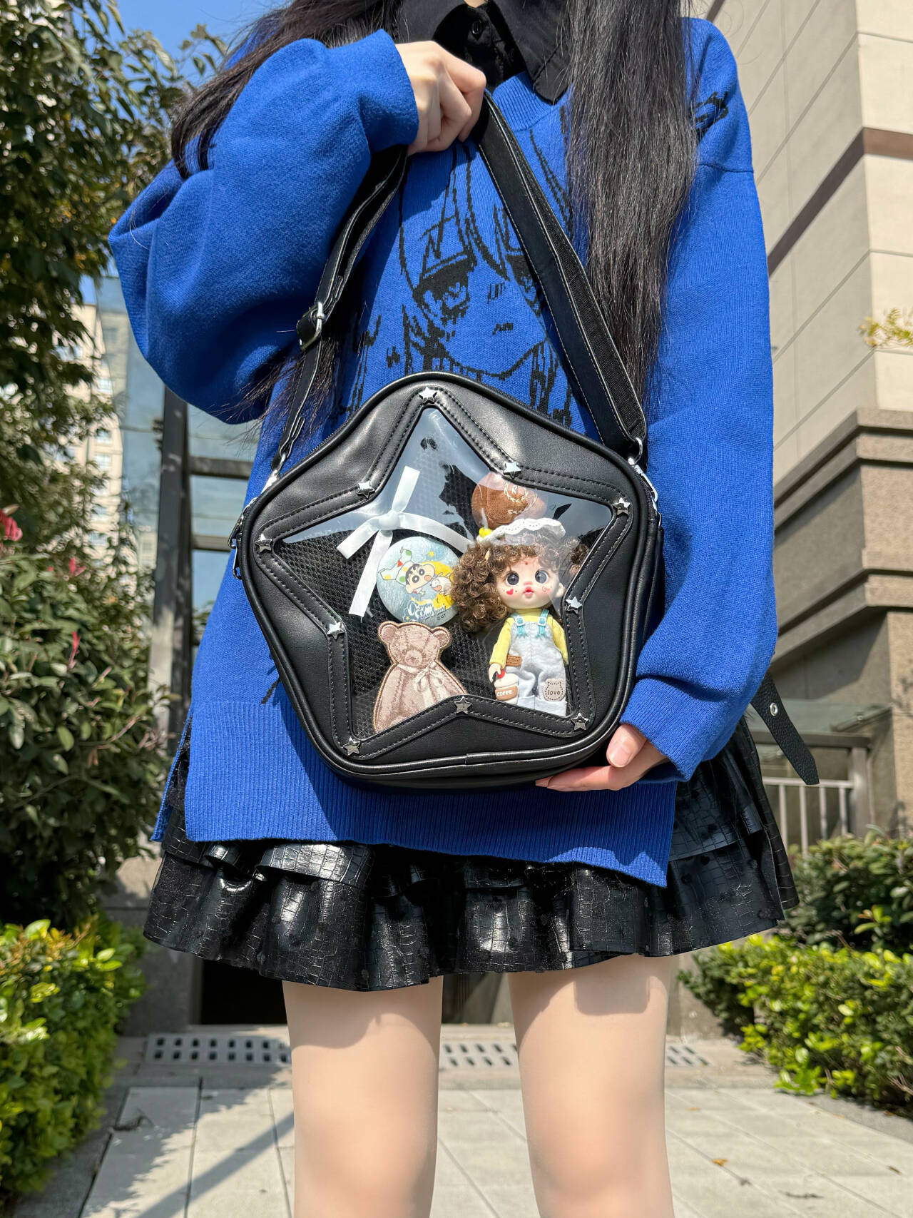 Cute Y2K Small Star Ita Bag for Pins - Image 4