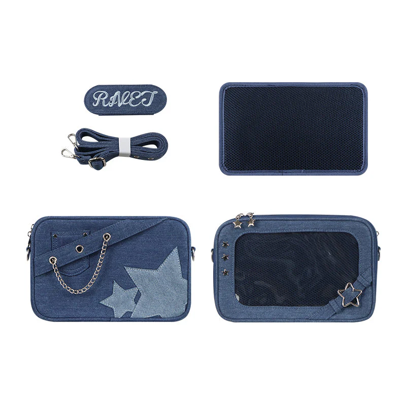 Small Denim Crossbody Ita Bag - Image 11