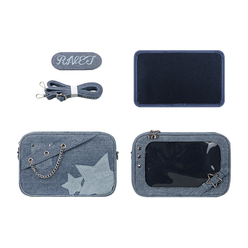 Small Denim Crossbody Ita Bag - Image 12