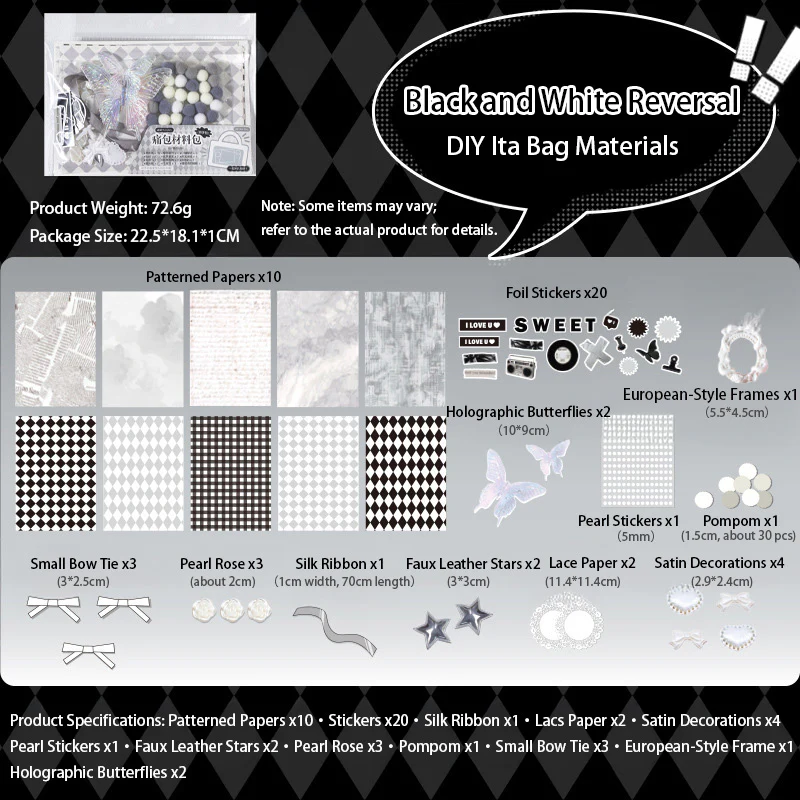 DIY Ita Bag Materials Kit Ita Bag Decoration - Image 13