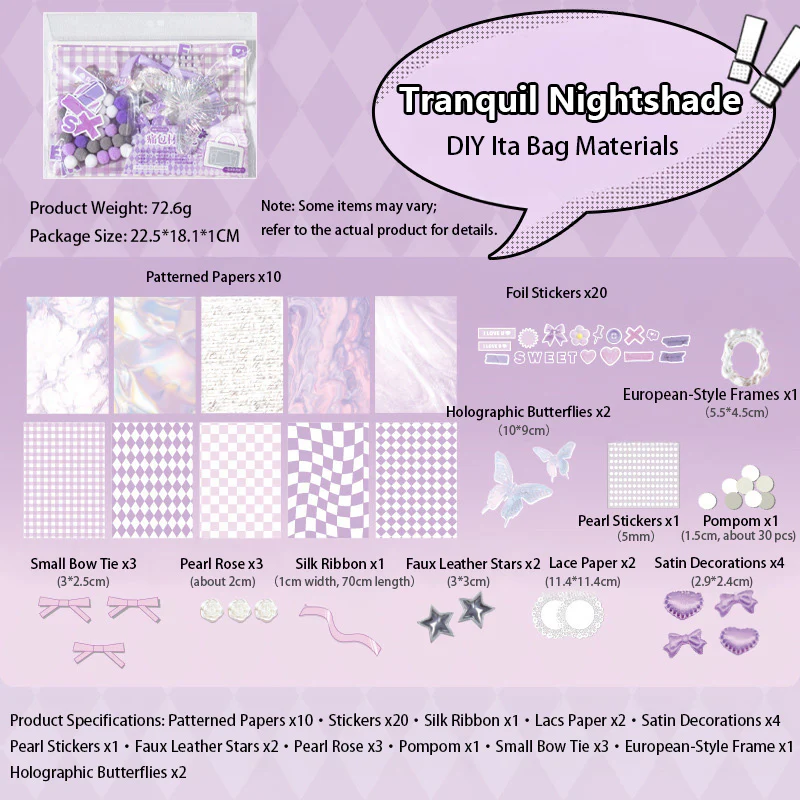 DIY Ita Bag Materials Kit Ita Bag Decoration - Image 16
