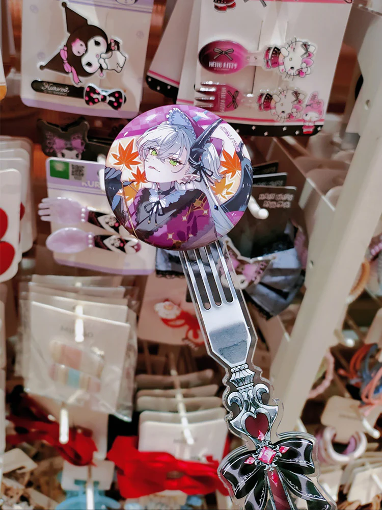 Gothic Fork-Style Acrylic Magnetic Badge Display Stick - Image 12