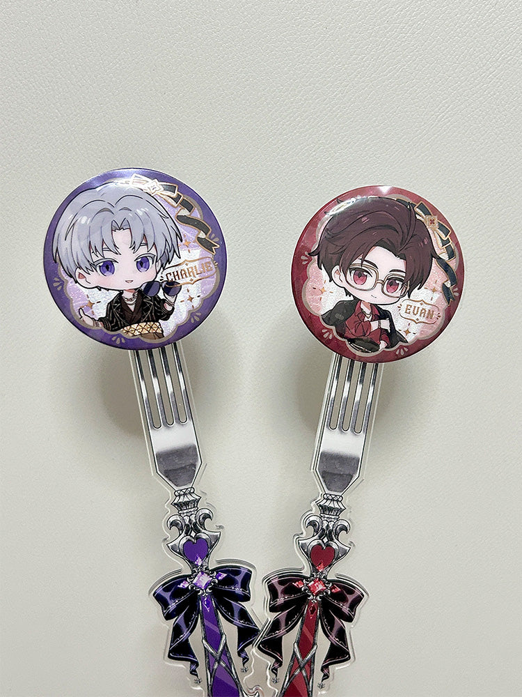 Gothic Fork-Style Acrylic Magnetic Badge Display Stick - Image 20