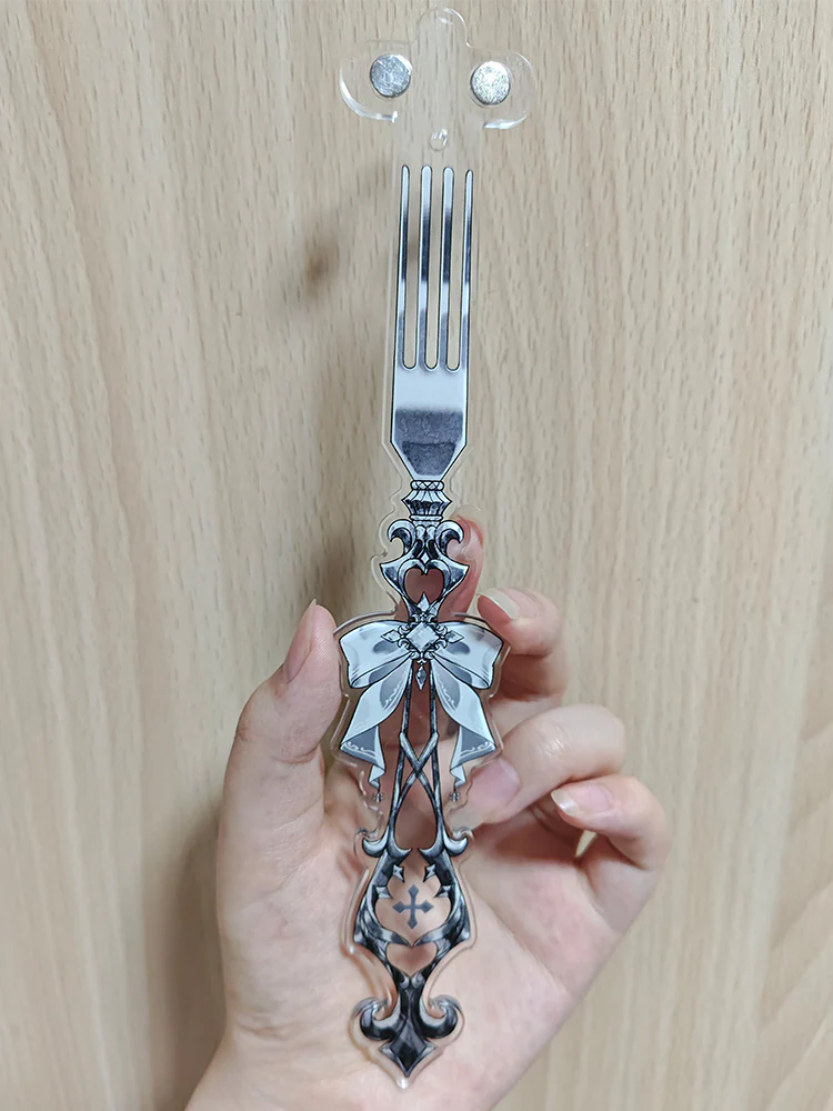 Gothic Fork-Style Acrylic Magnetic Badge Display Stick - Image 23