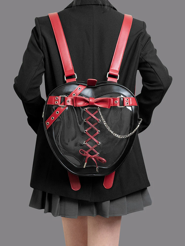 Gothic Style Apple-Shaped Ita Backpack - Image 2