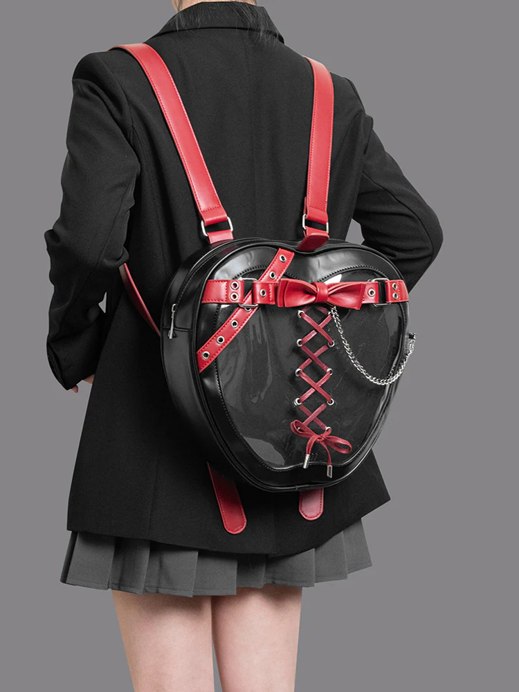Gothic Style Apple-Shaped Ita Backpack - Image 3