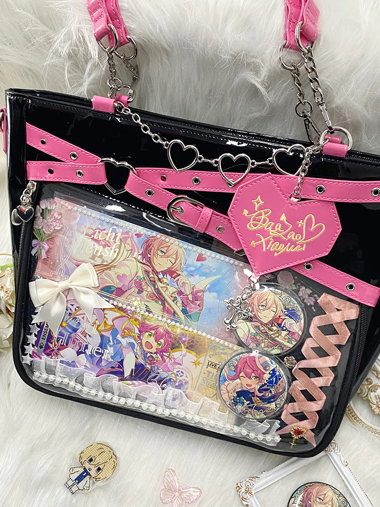 Gothic Black Large Capacity Tote Ita Bag - Image 12