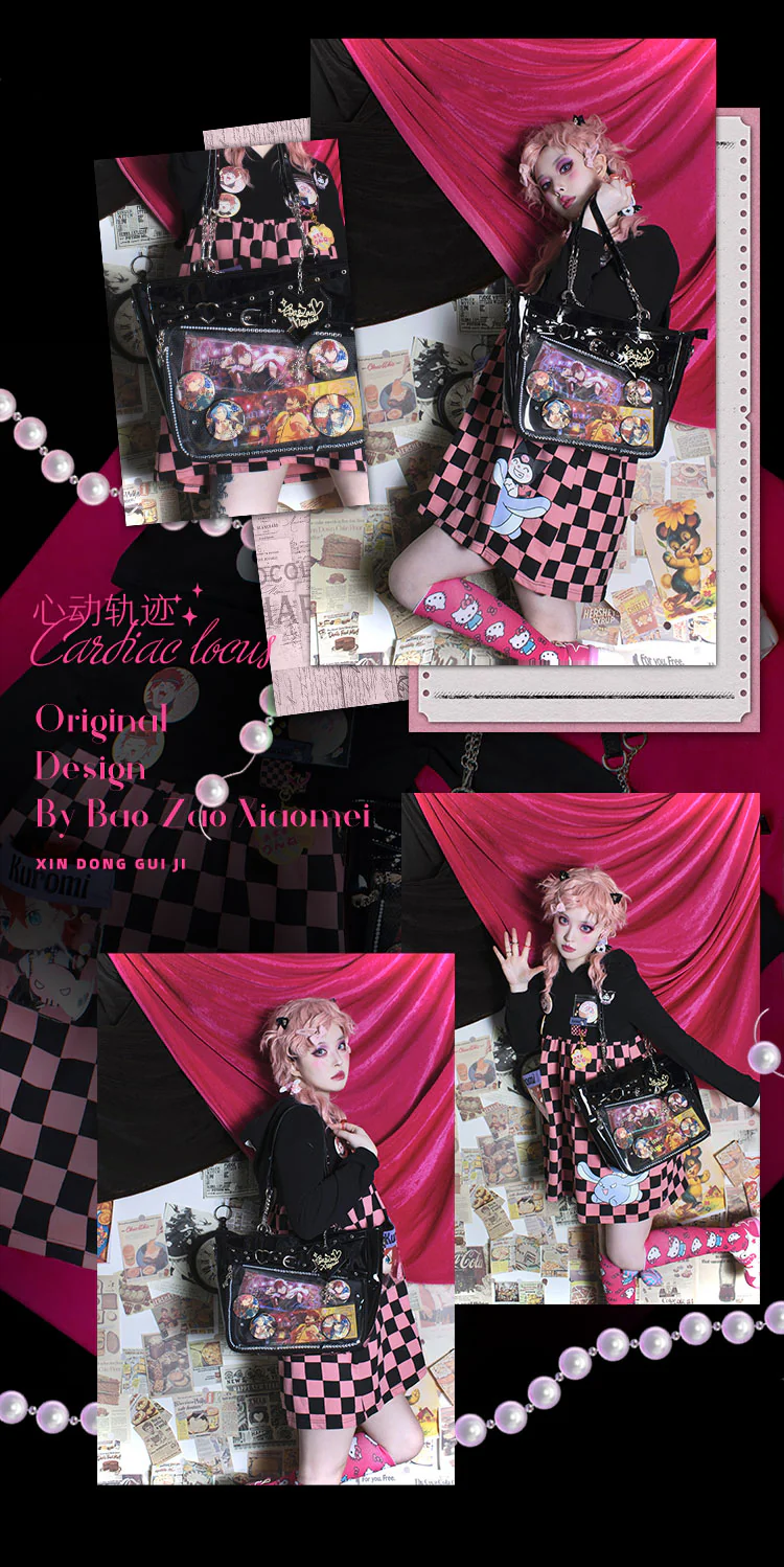 Gothic Black Large Capacity Tote Ita Bag - Image 17