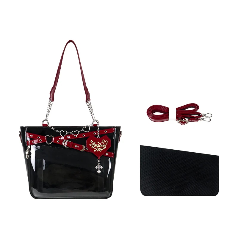 Gothic Black Large Capacity Tote Ita Bag - Image 6