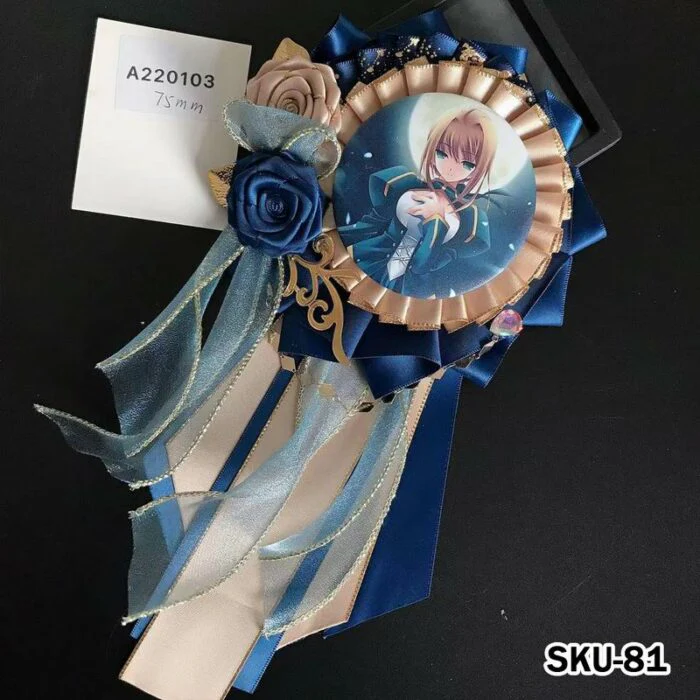 Ita Bag Rosette Ribbon Badge Display 75mm - Image 81