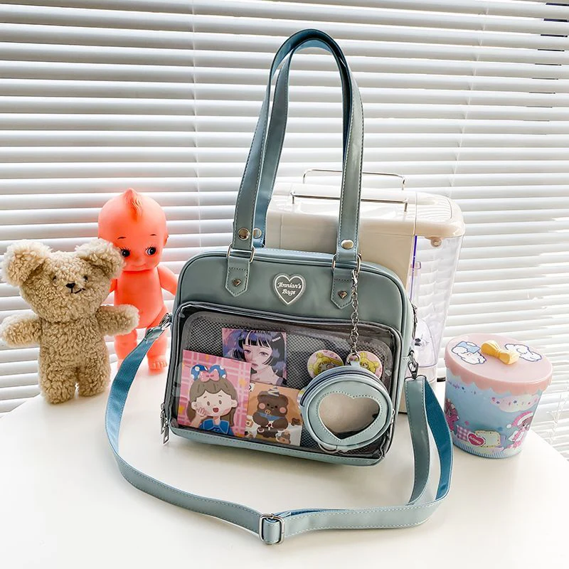 Kawaii Candy Color Ita JK Lolita PU Crossbody Shoulder Bag - Image 11