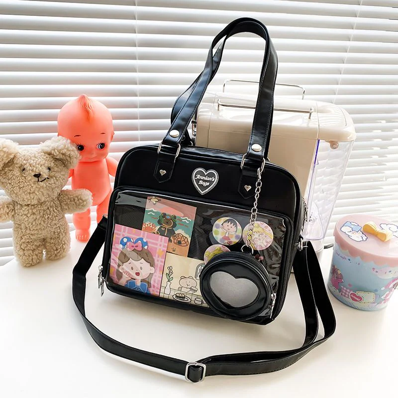 Kawaii Candy Color Ita JK Lolita PU Crossbody Shoulder Bag - Image 14