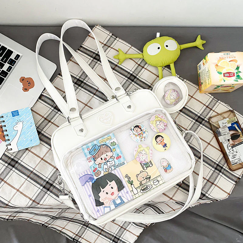 Kawaii Candy Color Ita JK Lolita PU Crossbody Shoulder Bag - Image 16