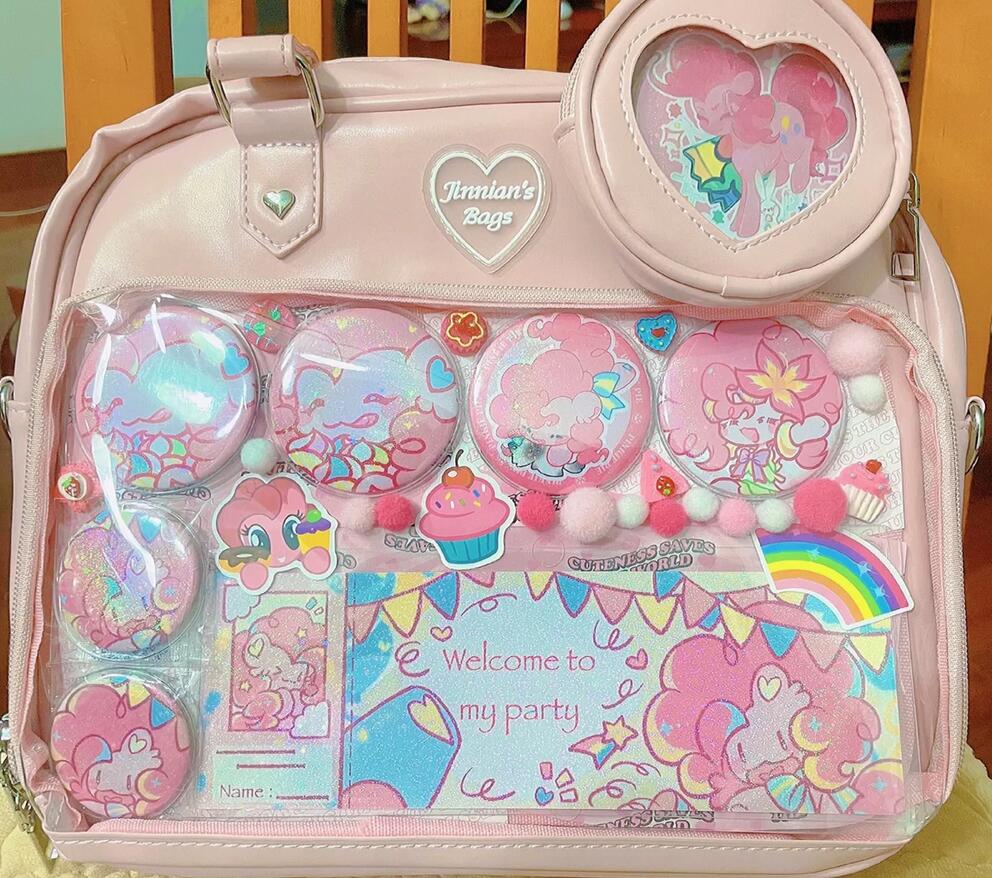 Kawaii Candy Color Ita JK Lolita PU Crossbody Shoulder Bag - Image 28