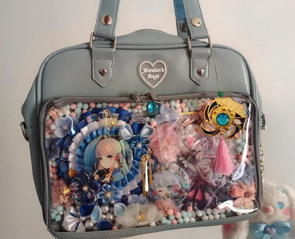 Kawaii Candy Color Ita JK Lolita PU Crossbody Shoulder Bag - Image 29