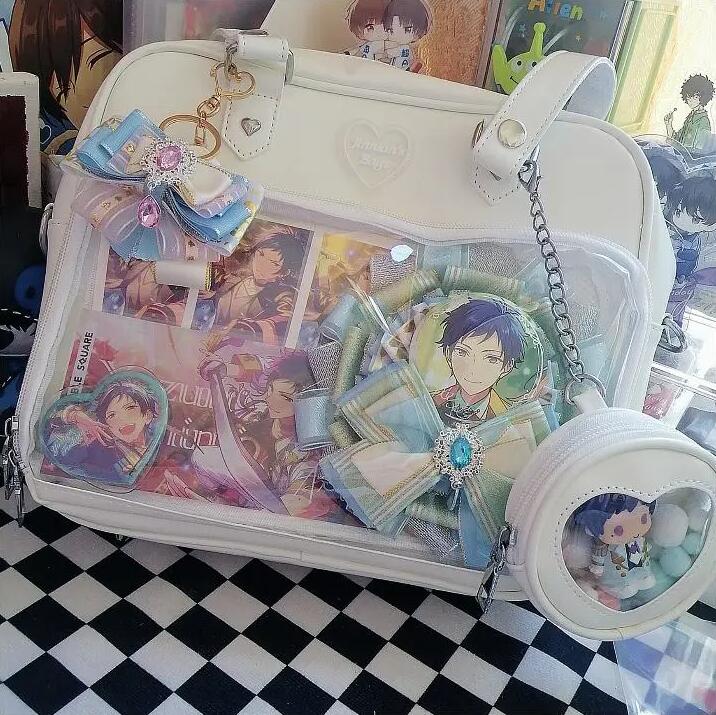 Kawaii Candy Color Ita JK Lolita PU Crossbody Shoulder Bag - Image 30