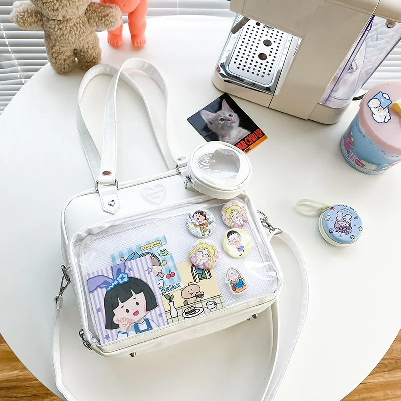 Kawaii Candy Color Ita JK Lolita PU Crossbody Shoulder Bag - Image 5